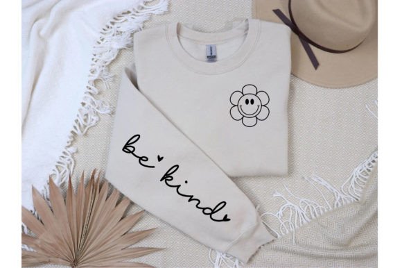 Be Kind Sleeve SVG: Graphics for T-Shirt Designs