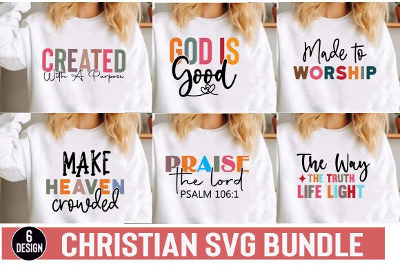 Christian Svg Bundle: Religious Graphics Freebies