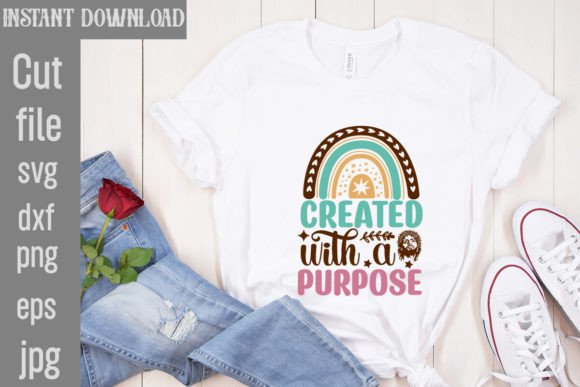 Created with a Purpose SVG: Graphics for T-Shirt Designs