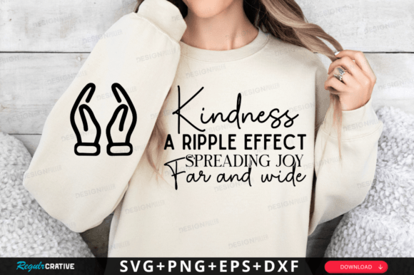 Kindness Ripple SVG: Graphics for T-Shirt Designs