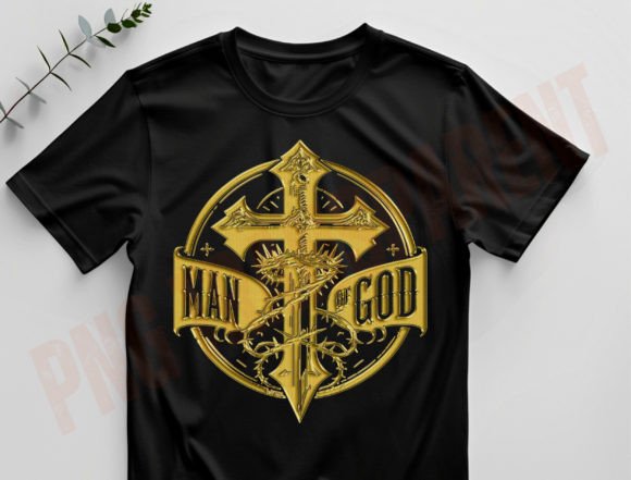 Man of God SVG & T-Shirt Design Graphics